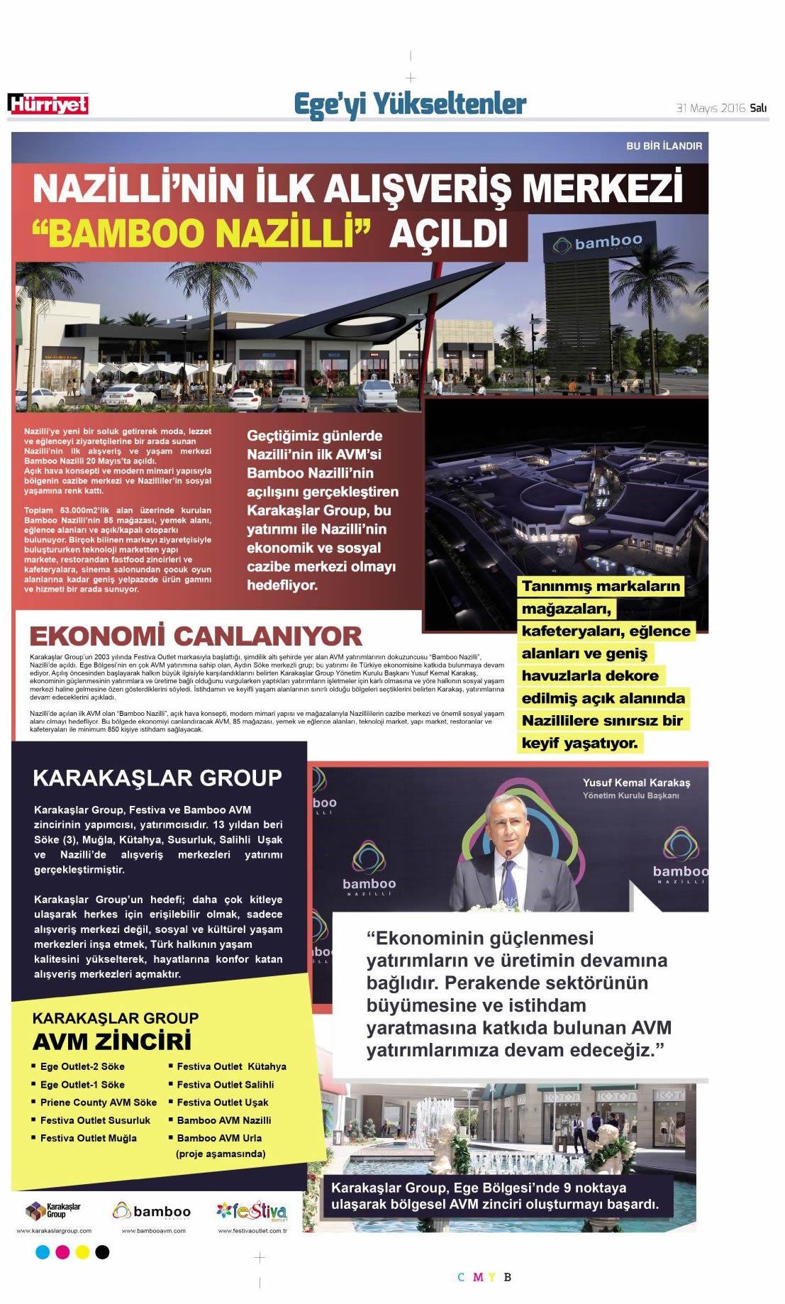 Hürriyet / Ege'yi Yükseltenler / 31 Mayıs 2016