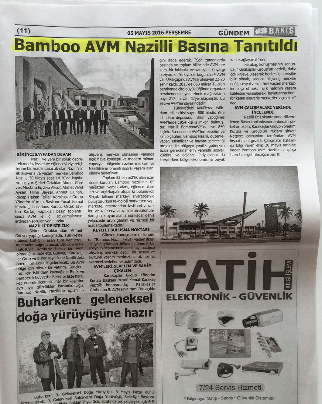 Bakış Gazetesi / 5 Mayıs 2016