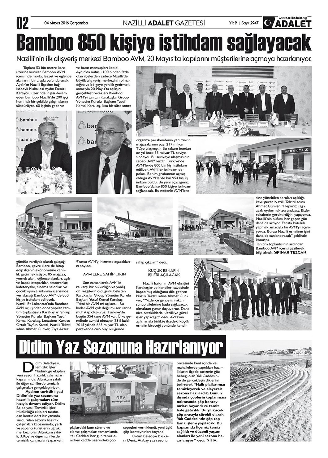 Nazilli Adalet Gazetesi / 4 Mayıs 2016