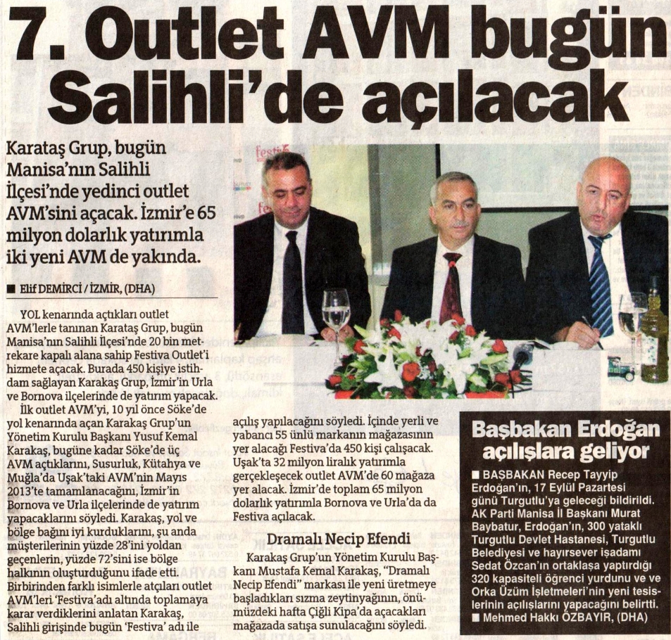 Hürriyet Ege / 14 Eylül 2012